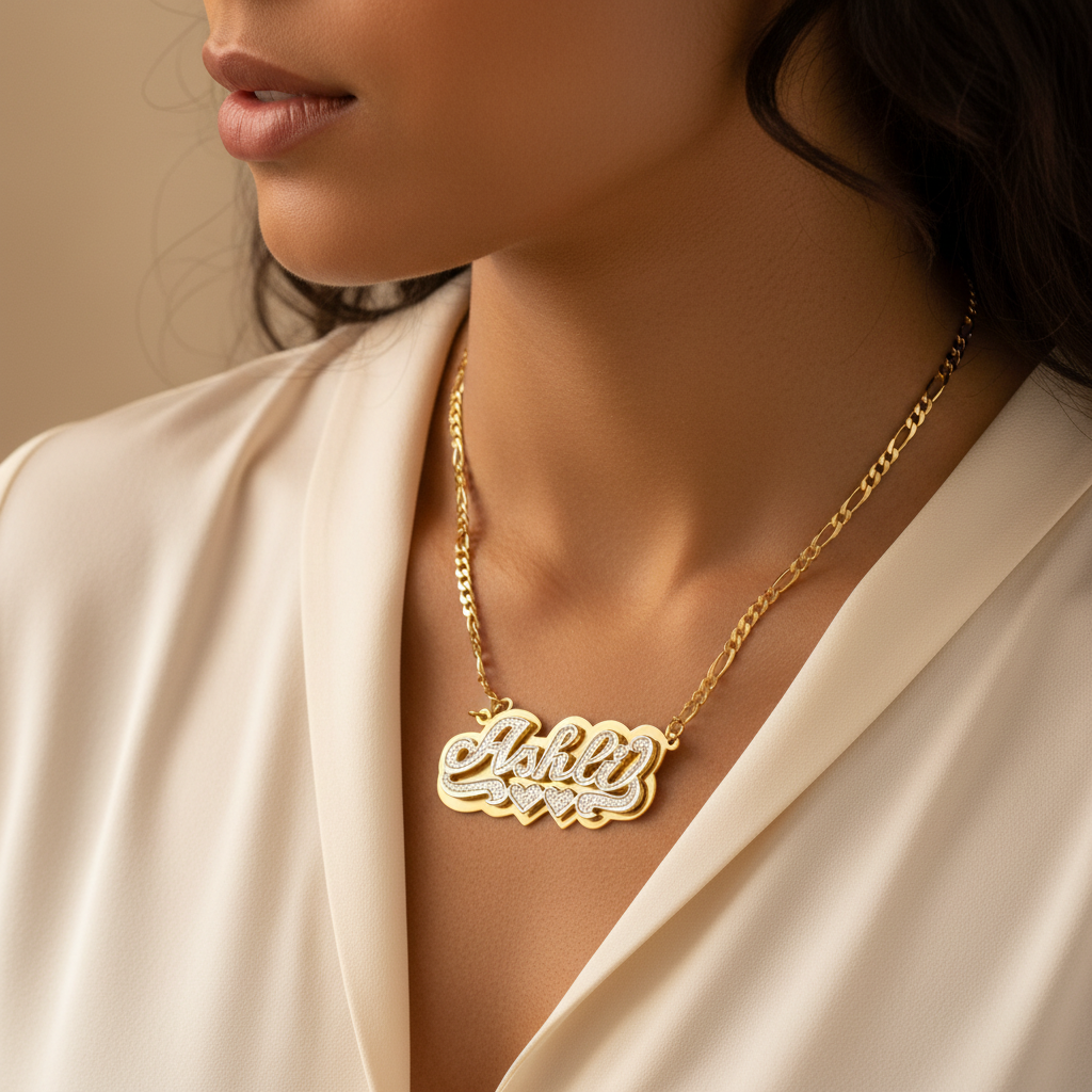 Personalized Double Layer Necklace – Luxury Custom Jewelry