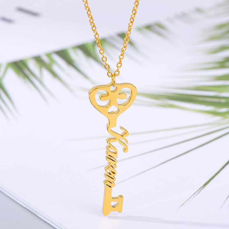 Personalized Key Pendant Necklace – Luxury Custom Jewelry