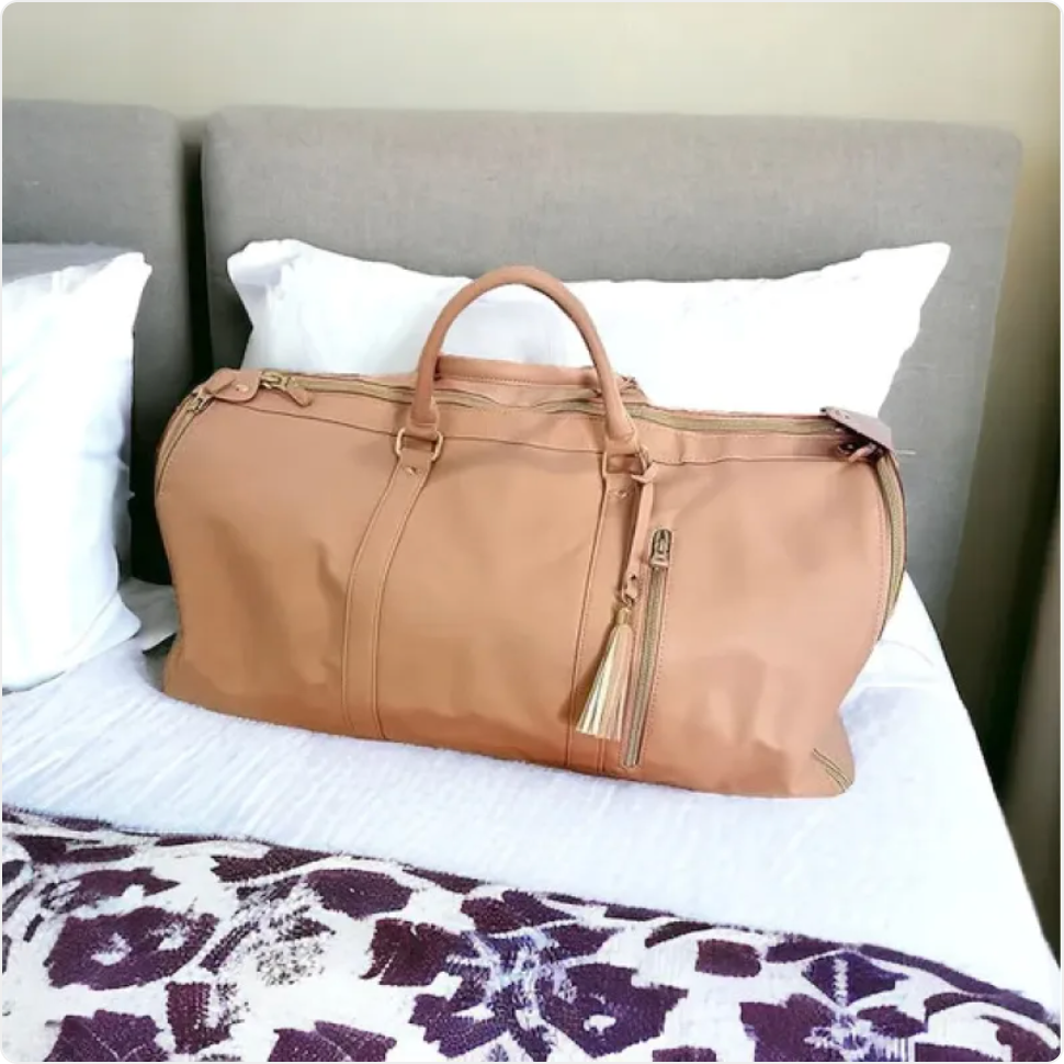 Premium PU Leather Travel Bag – Luxury Carry Collection
