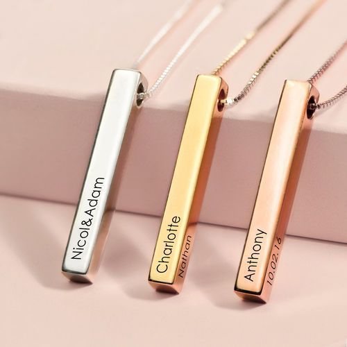 Personalized Bar Name Necklace – Luxury Custom Jewelry