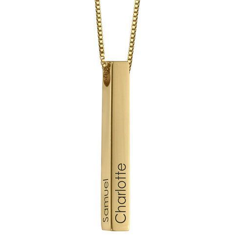Personalized Bar Name Necklace – Luxury Custom Jewelry