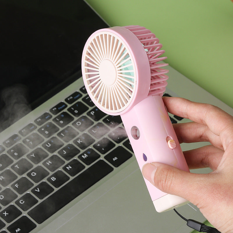 Mini Rechargeable Hand-held Fan with Calming Sound