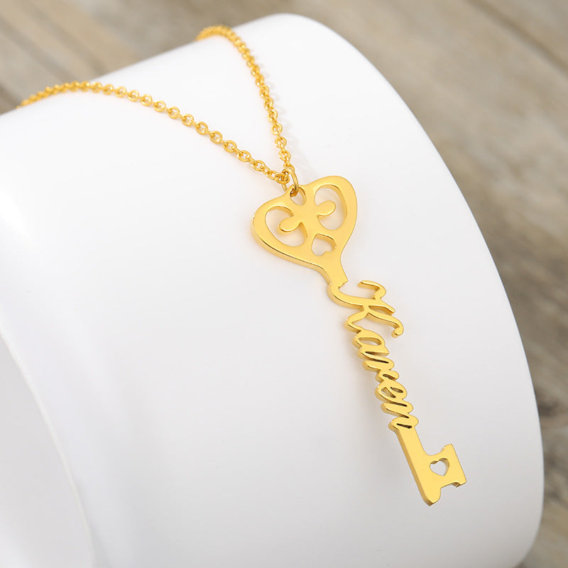 Personalized Key Pendant Necklace – Luxury Custom Jewelry