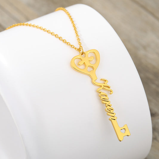 Personalized Key Pendant Necklace – Luxury Custom Jewelry