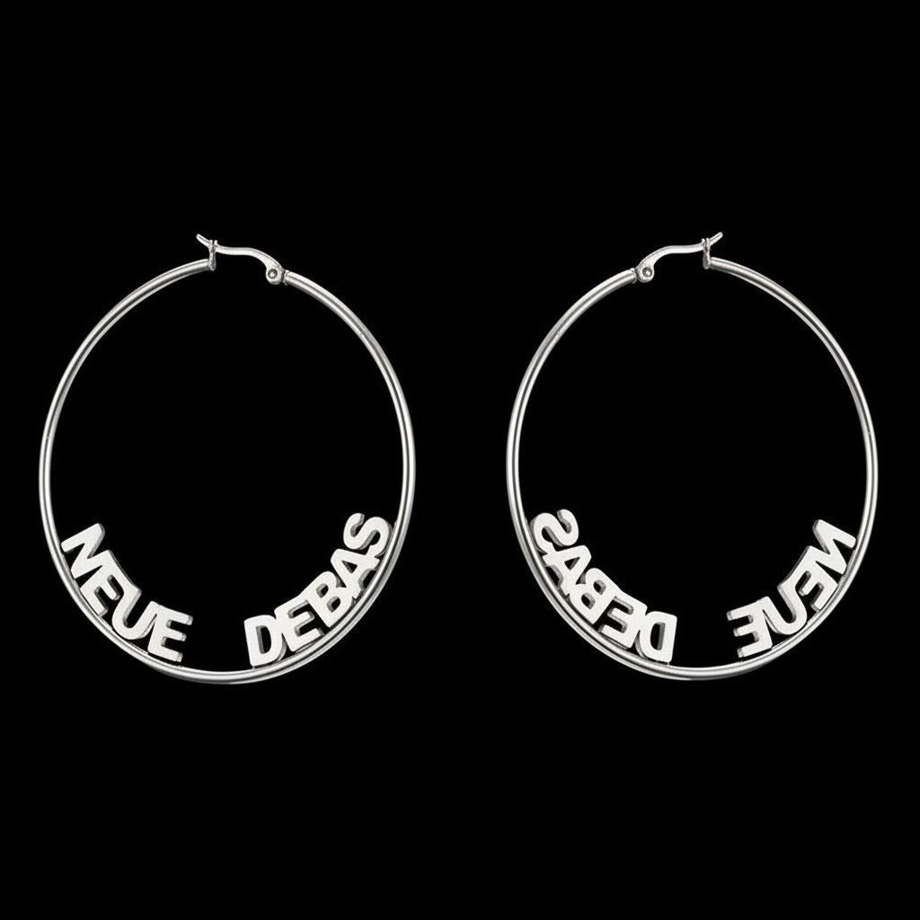 Personalized Name Hoop Earrings – Luxury Custom Jewelry