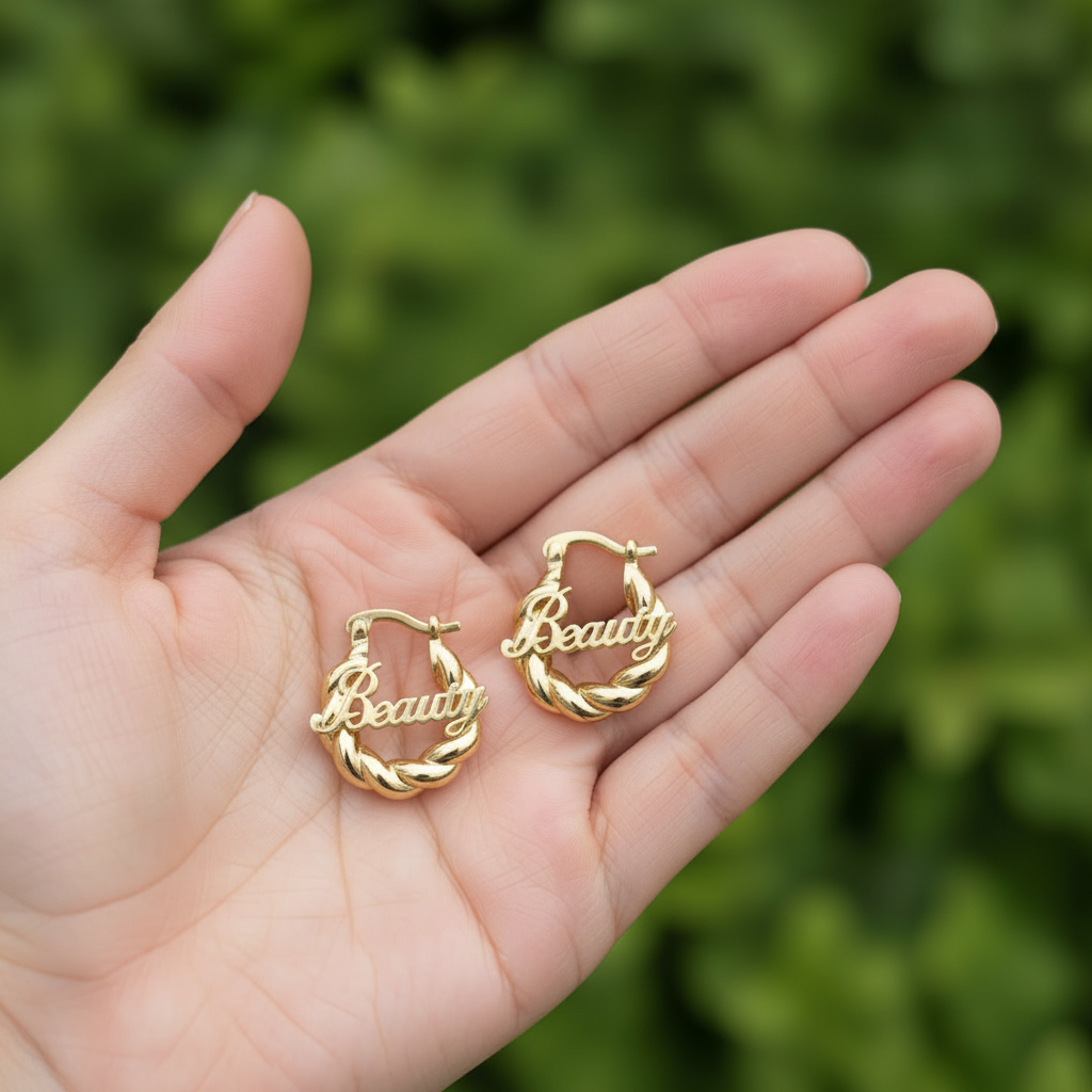 Personalized Twist Earrings – Luxury Custom Jewelry